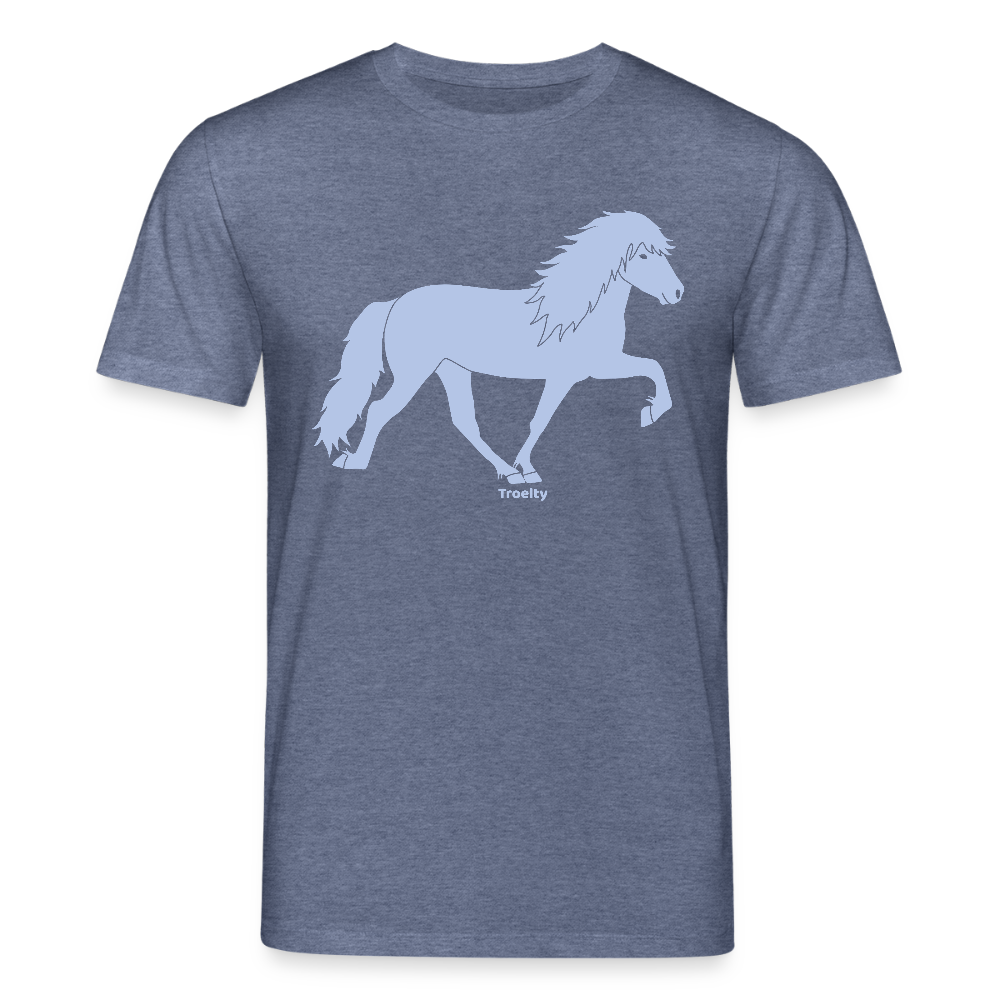 Tölter Toni - Bio-T-Shirt Herren - Dunkelblau meliert