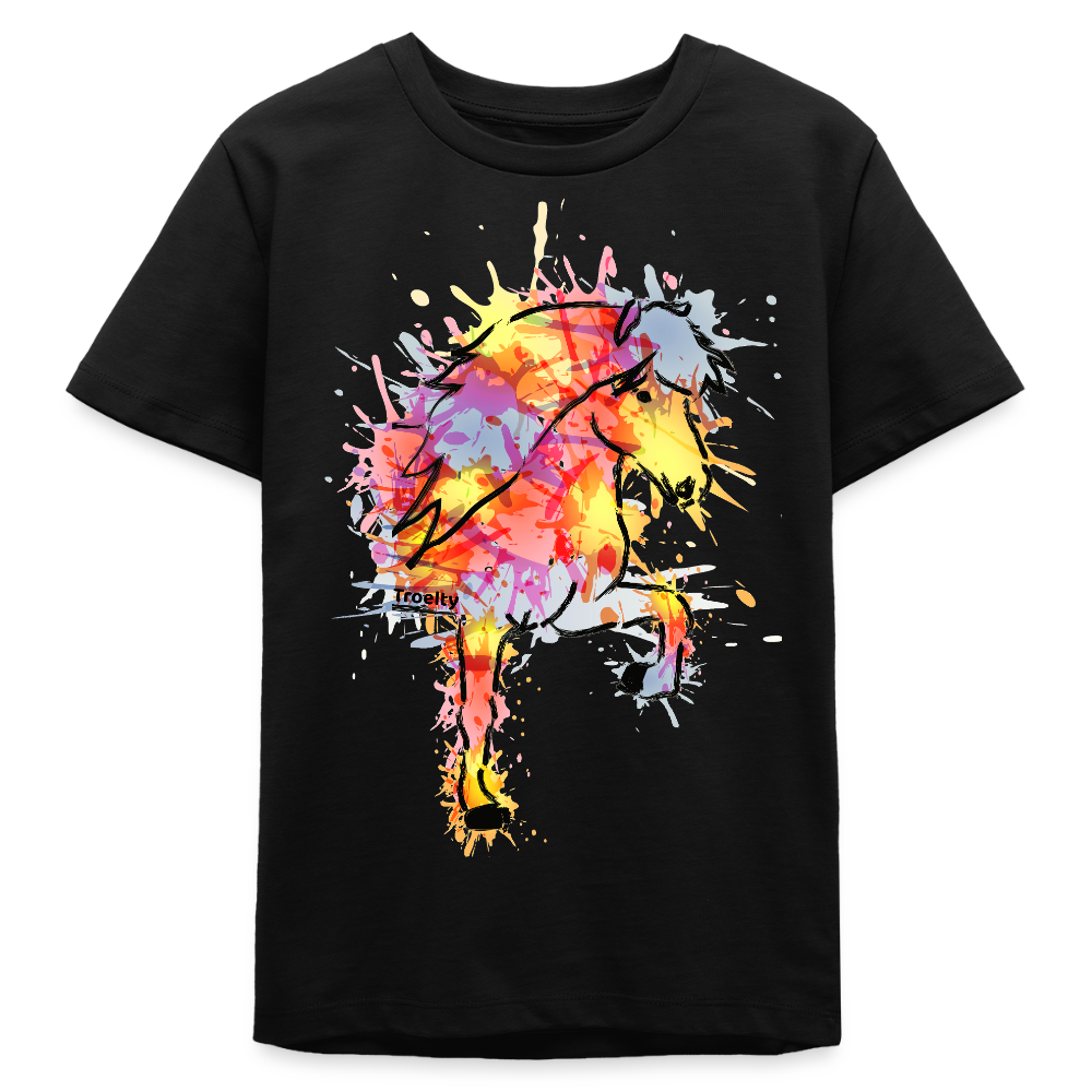 Tölter Orka - Bio-T-Shirt TEEN - Schwarz