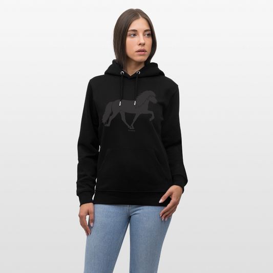 Tölter Toni - Bio-Hoodie Damen - Schwarz
