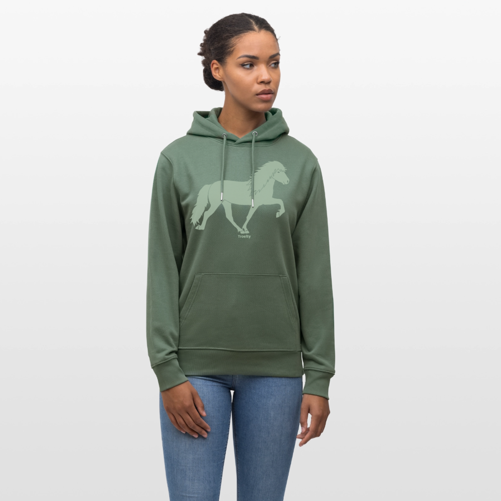 Tölter Toni - Bio-Hoodie Damen - Tanngrün