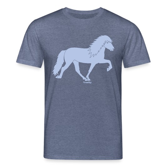 Tölter Toni - Bio-T-Shirt Herren - Dunkelblau meliert