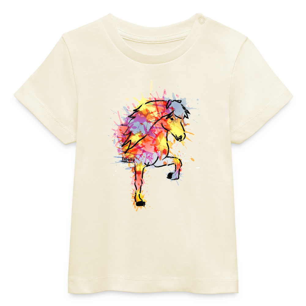 Tölter Orka - Bio-T-Shirt BABY - Weißgrau