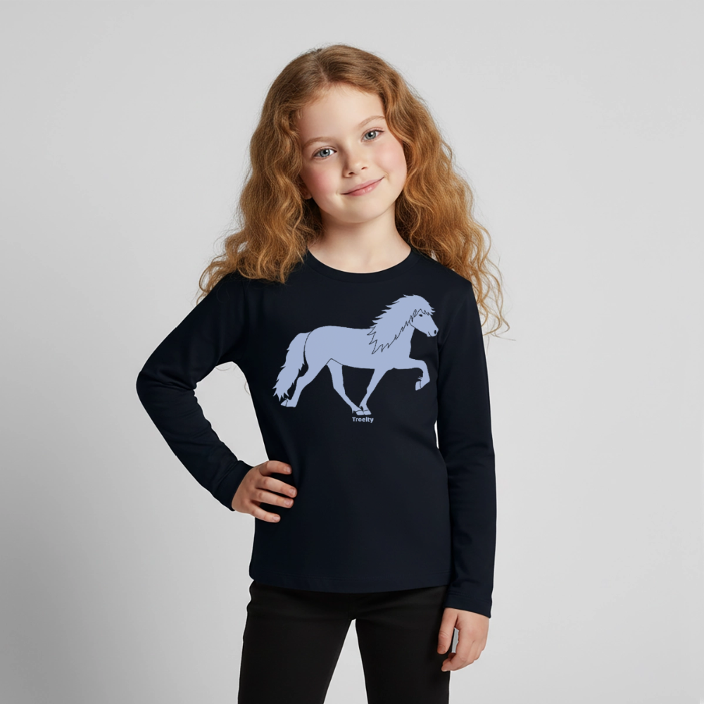 Kinder Premium Langarmshirt - Navy
