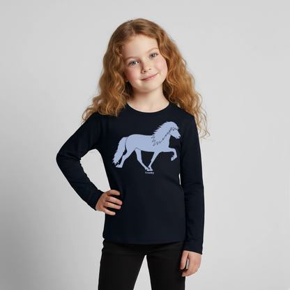 Kinder Premium Langarmshirt - Navy