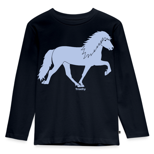 Kinder Premium Langarmshirt - Navy