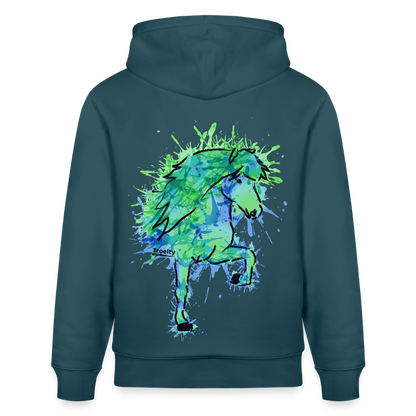 Tölter Vatn - Bio-Hoodie Damen - Dunkles Petrol