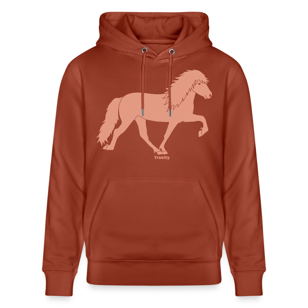 Tölter Toni - Bio-Hoodie Damen - Terrakotta