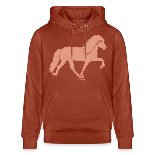 Tölter Toni - Bio-Hoodie Damen - Terrakotta