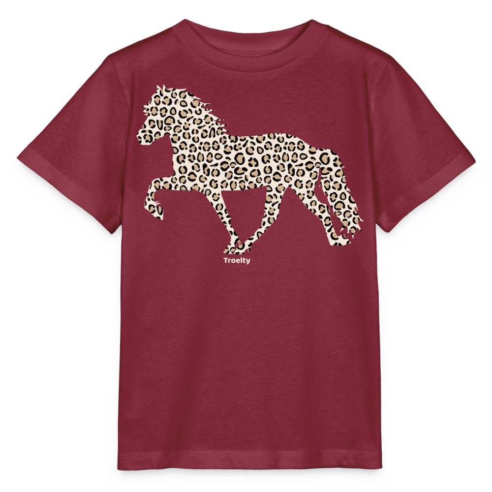 Tölter Leo - Bio-T-Shirt KIDS - Burgunderrot