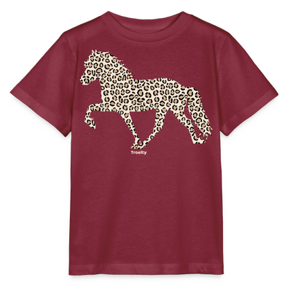 Tölter Leo - Bio-T-Shirt KIDS - Burgunderrot
