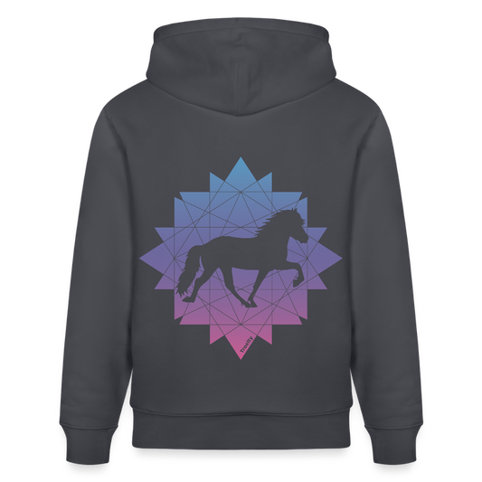 Tölter Geometrie - Bio-Hoodie Damen - Indigoblau