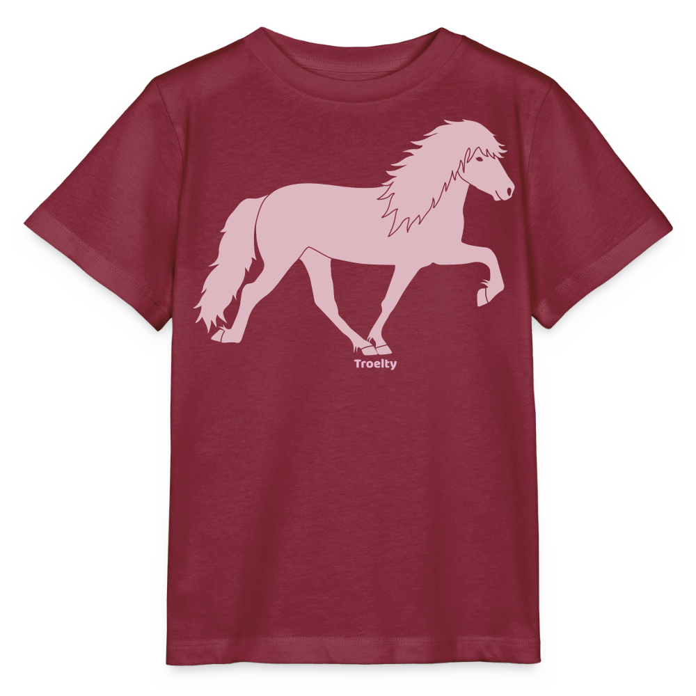 Tölter Toni - T-Shirt KIDS - Burgunderrot