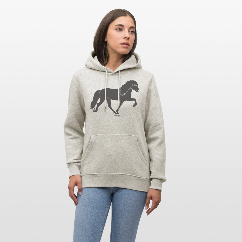 Tölter Toni - Bio-Hoodie Damen - Beige meliert