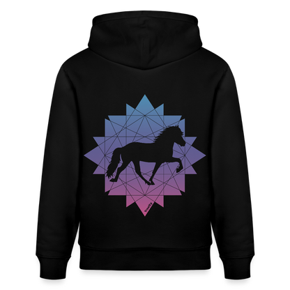 Tölter Geometrie - Bio-Hoodie Damen - Schwarz