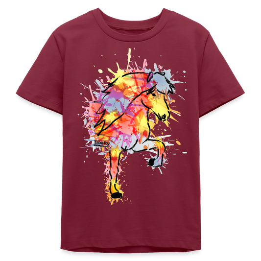 Tölter Orka -  Bio-T-Shirt TEEN - Burgunderrot